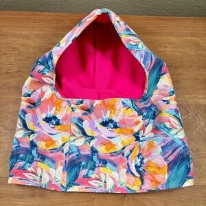 Create Good Co Handmade Lined Head Cover in a Floral Design, One Size